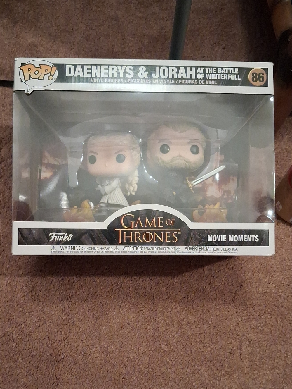 Funko Daenerys & Jorah Game of Thrones Movie Moments Duo - White, Black, Gold